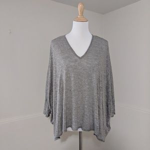Helmut Lang Linen Blend Gray Top